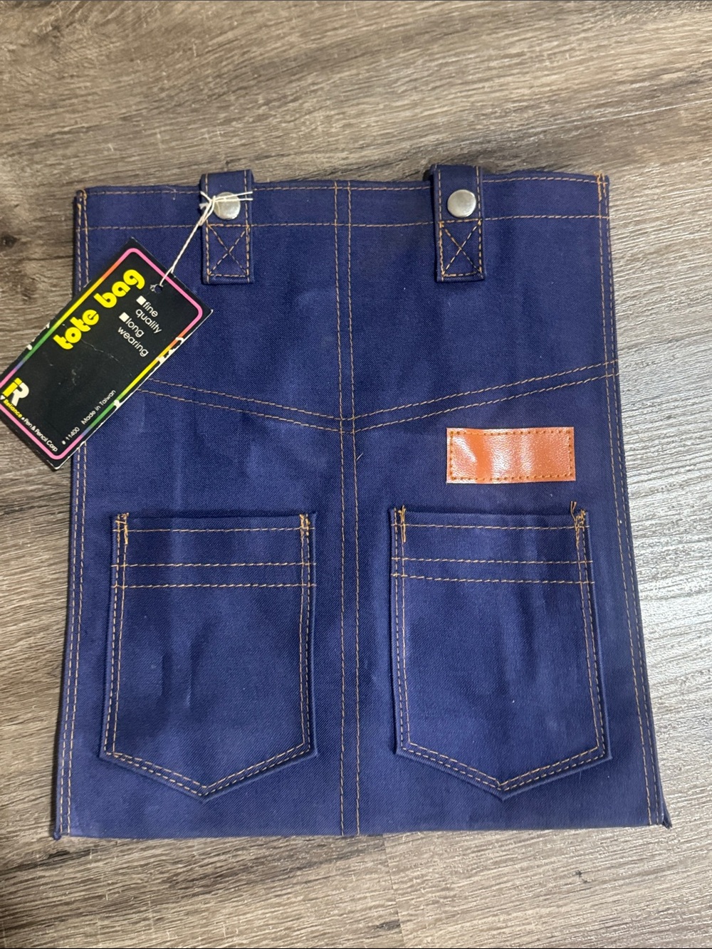 Vintage 70’s deadstock denim jeans bag